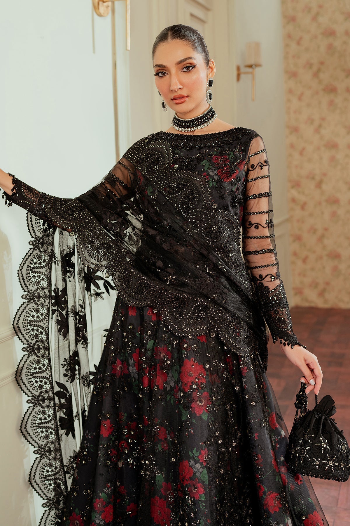 EMBROIDERED NET CH13-05