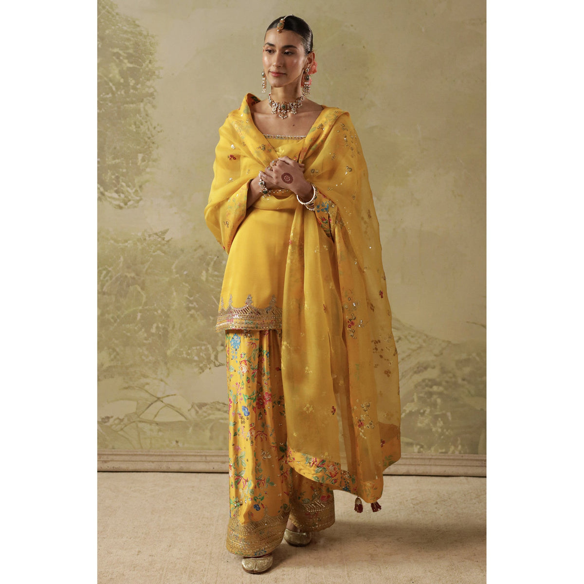 Printed Yellow Outfit | Sheesham‘26 | DYOT