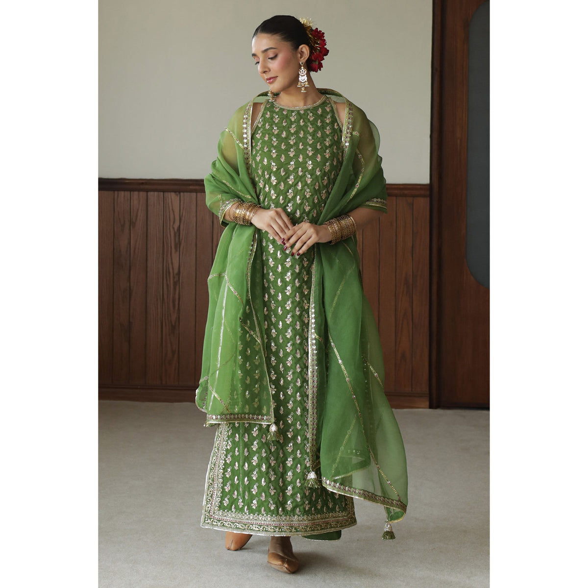 MATCHA GREEN OUTFIT | BASHAASH’25 | DYOT