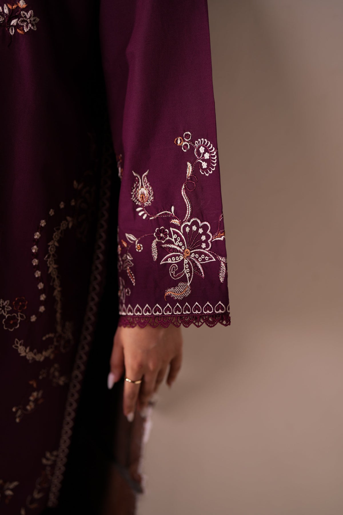 PLUM CO-ORD LUXURY EMBROIDERED LAWN 2PCS (NPA2-26305) - READY TO WEAR STAYCATION 2026
