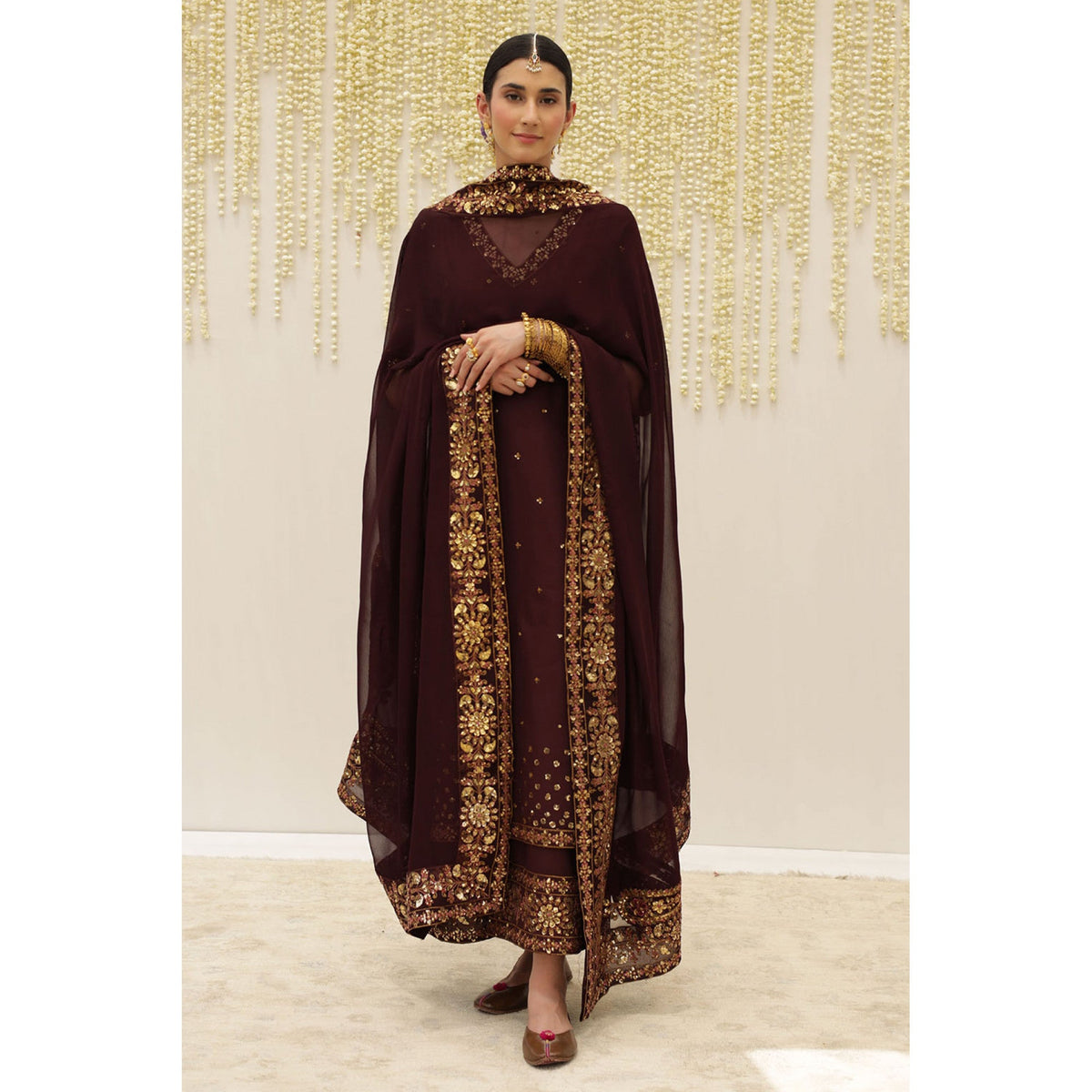 BURGUNDY OUTFIT | DYOT | BARI EID' 25