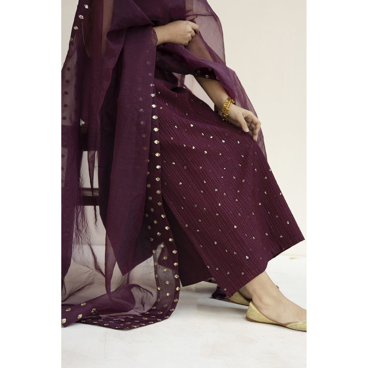BURGUNDY OUTFIT | FESTIVE' 23 | DYOT