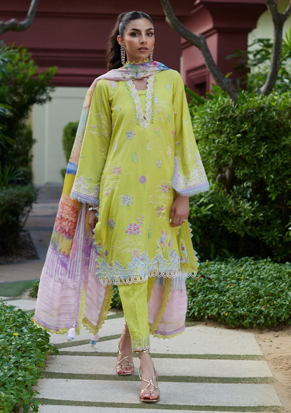 Lawn Collection - Farah Talib Aziz - Suay - Luxury Unstitched '24 - Kelaya Kiwi - FTA#09