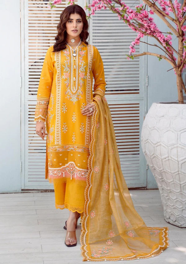 Lawn Collection - Asimah.K - Inaayat - Festive - DAFFODILS - D#02
