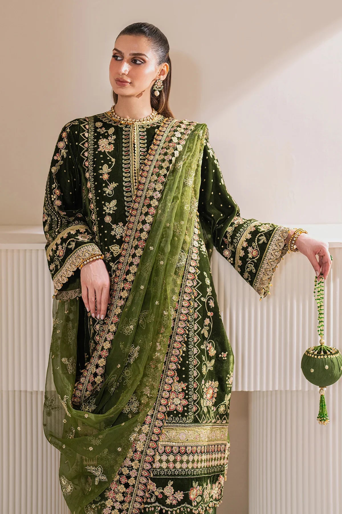 EMBROIDERED VELVET UF-756