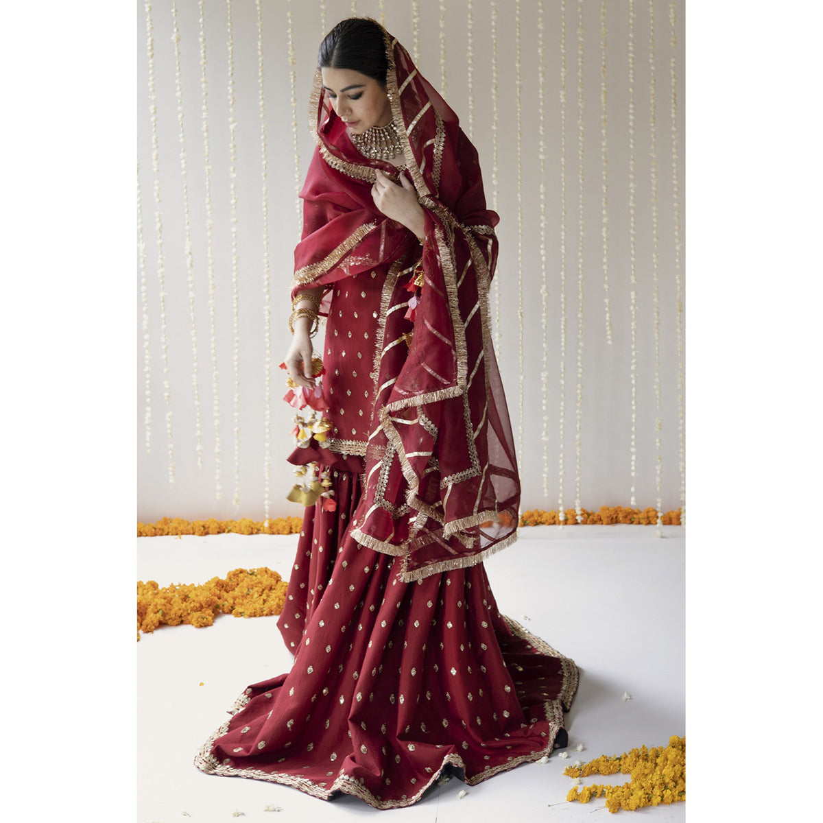 RED OUTFIT | ZARI-FORMAL | DYOT
