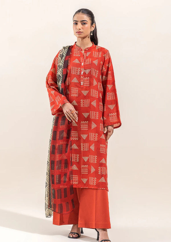 Lawn - Beechtree - Summer Unstitched - BT1S24U74 - Tangerine Fun