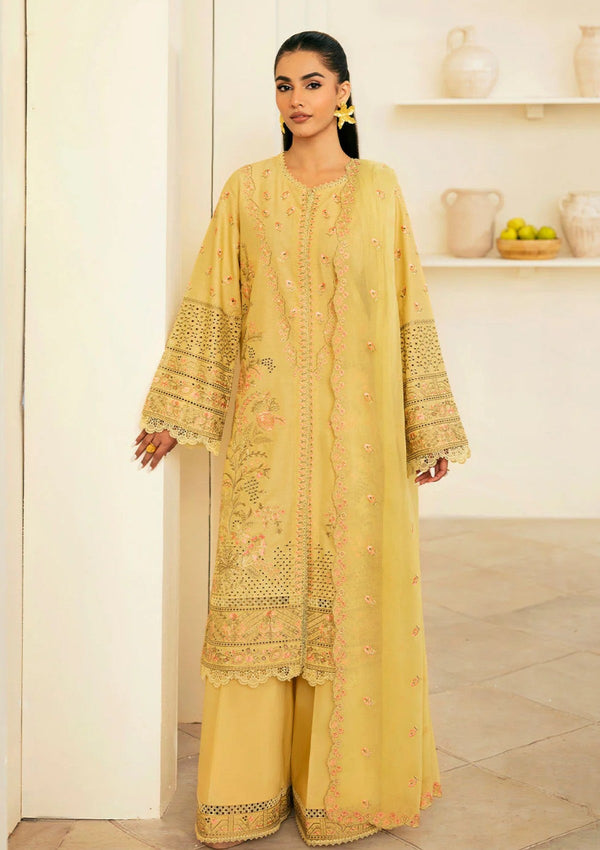Lawn - Deyar - Iris - Luxury 25 - LD001 - Lime Yellow