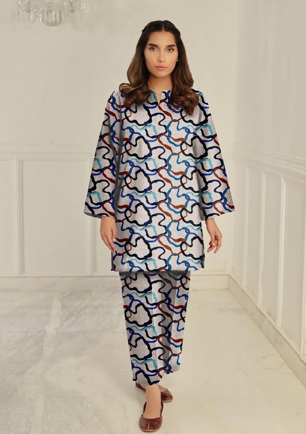 Lawn - Basanti - Print Edit 25 - 2 Pcs - D#07
