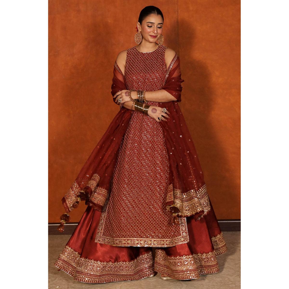 CHILE ORANGE OUTFIT | ZEENAT '24 | DYOT