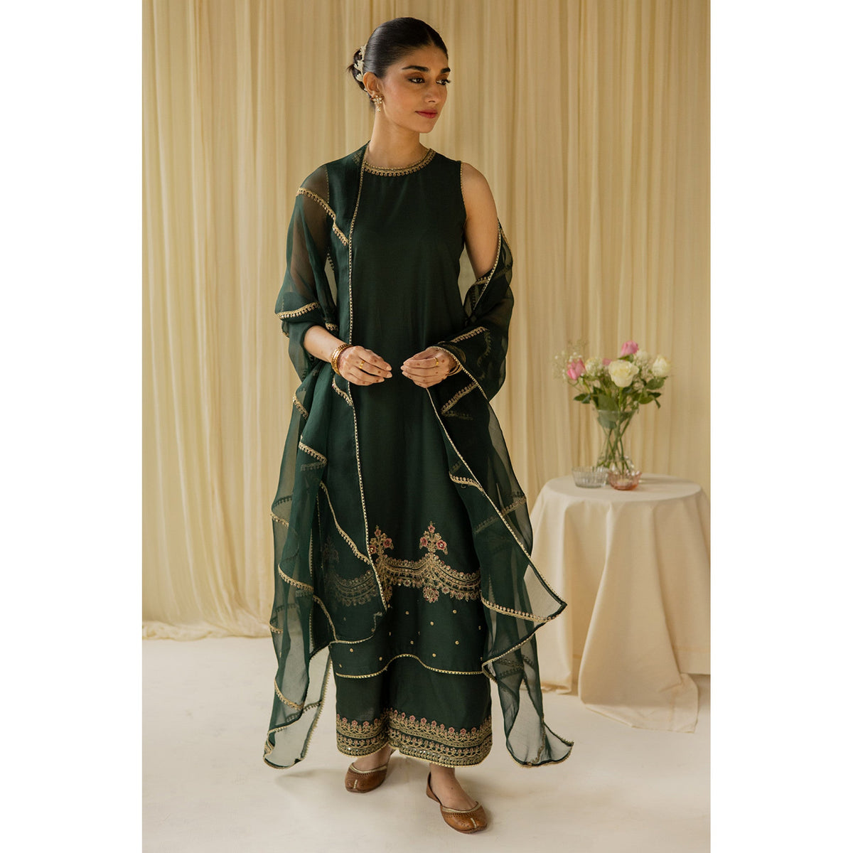 BOTTLE GREEN OUTFIT | EID' 23 | DYOT