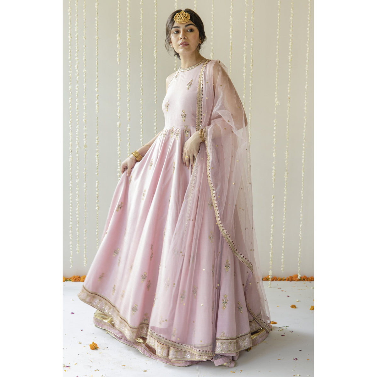 PINK ANARKALI | ZARI-FORMAL | DYOT