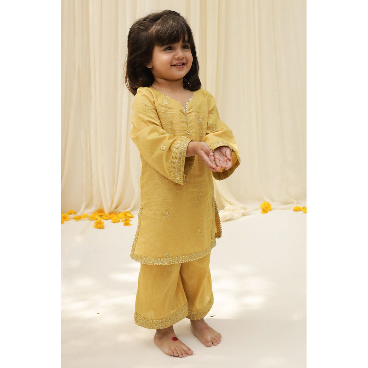 MUSTARD OUTFIT | CHOTI EID '23 | DYOT | KIDS WEAR
