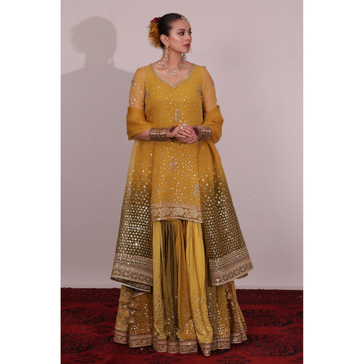 MEHENDI CHATTA PATTI OUTFIT | SHEESHAM 24 / 25 DYOT