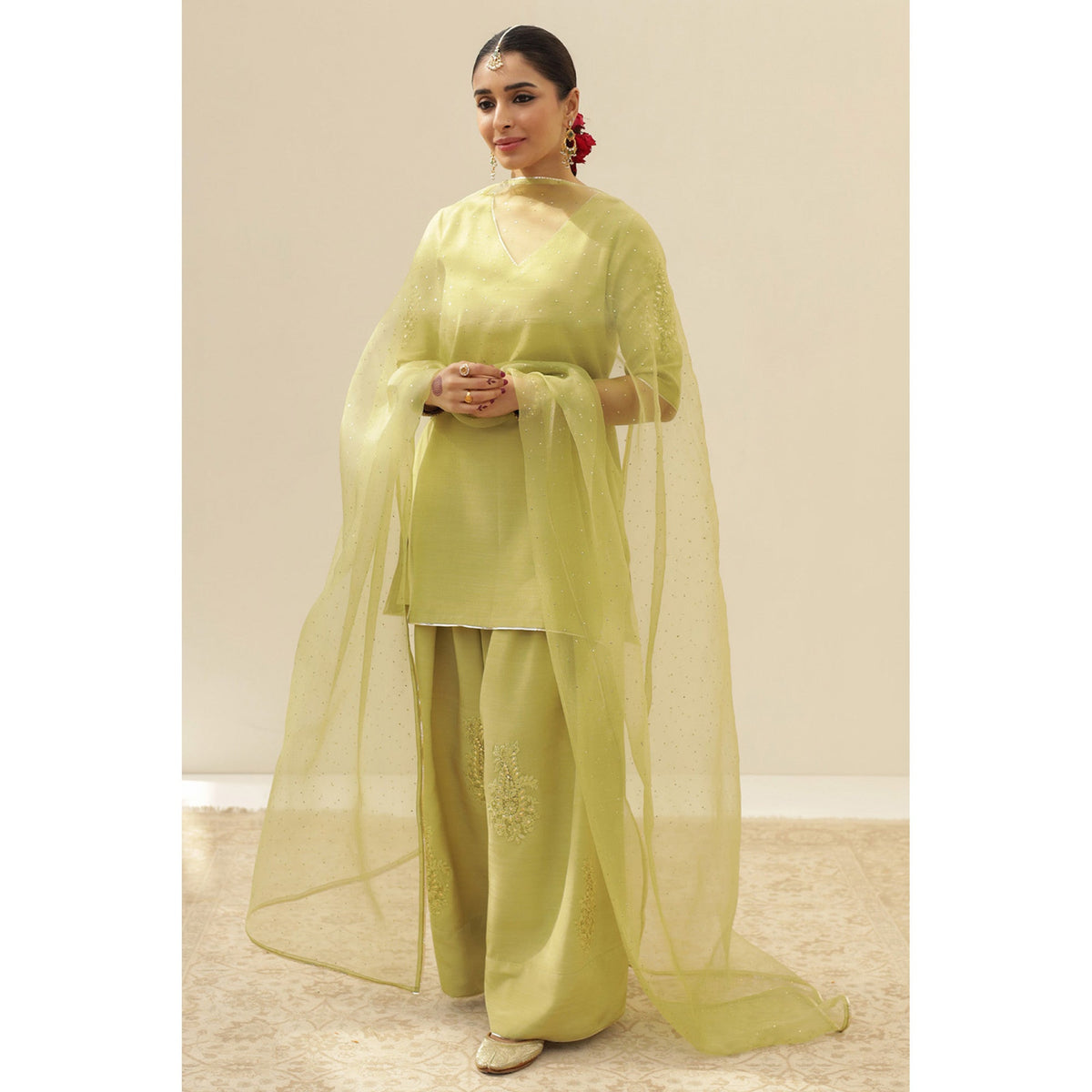 AVACADO GREEN OUTFIT | DYOT | FESTIVE' 25