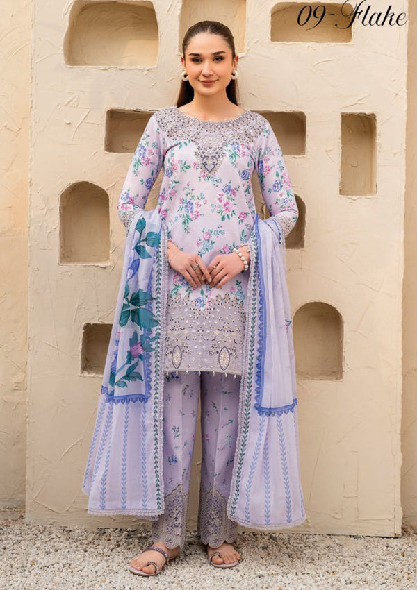 Lawn - Alizeh -  Levana - AL25#7029 - Flake