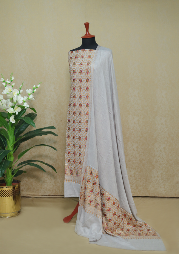 Winter Collection - Riwaj - Pashmina Ari Work Suit - D#16