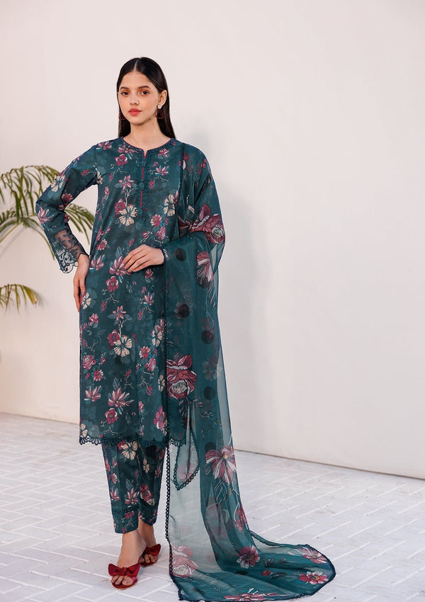 Lawn Collection - Farasha - Printed Essentials - Floral Haze