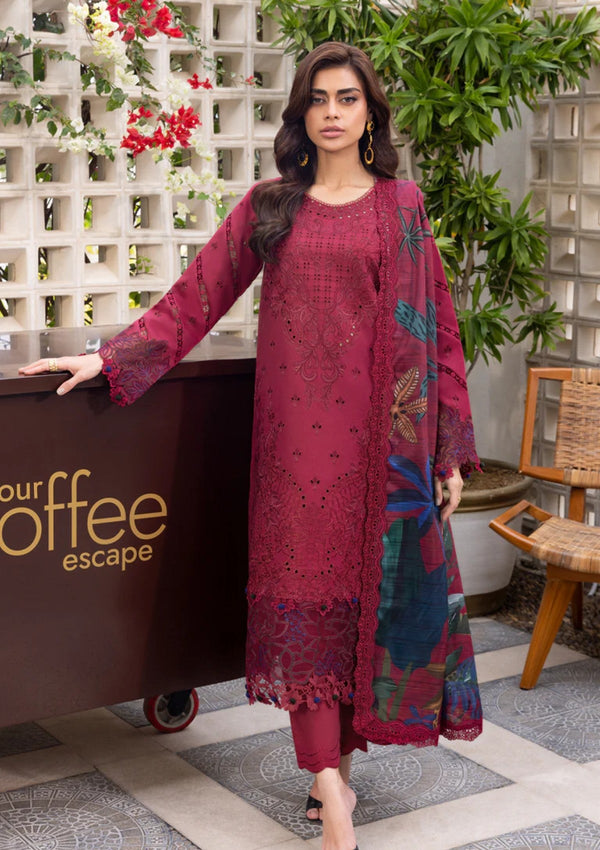 Lawn - Rang Rasiya  - Carnation - Luxury Festive Edit 25 - RSC#07 - Aria