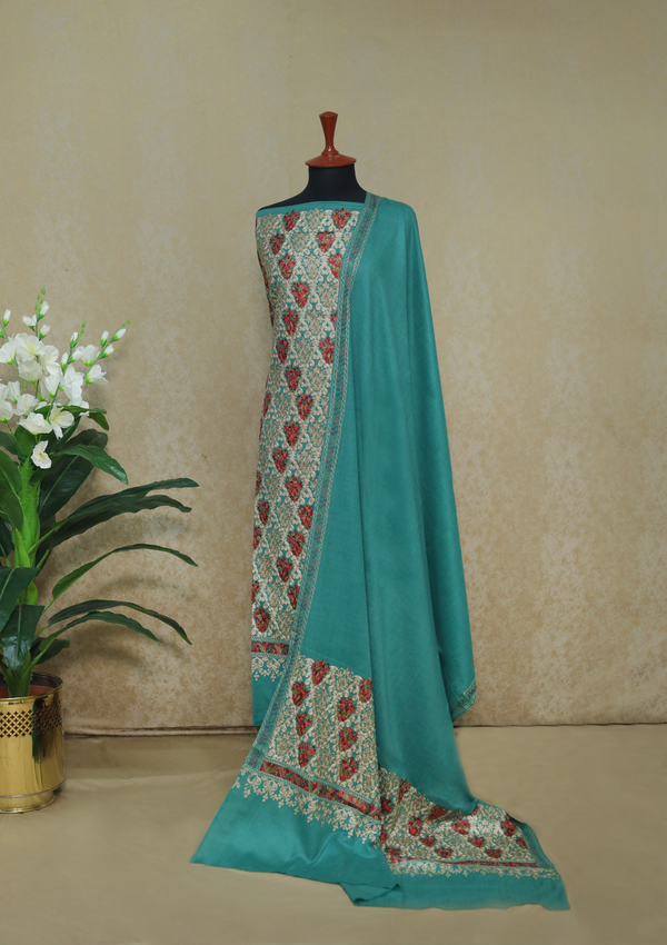 Winter Collection - Riwaj - Pashmina Ari Work Suit - D#20