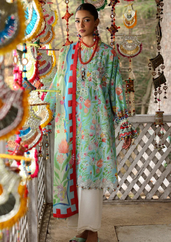 Lawn - Zaha - Unstitched Lawn 25 - ZARAAH (ZL25-08 B)