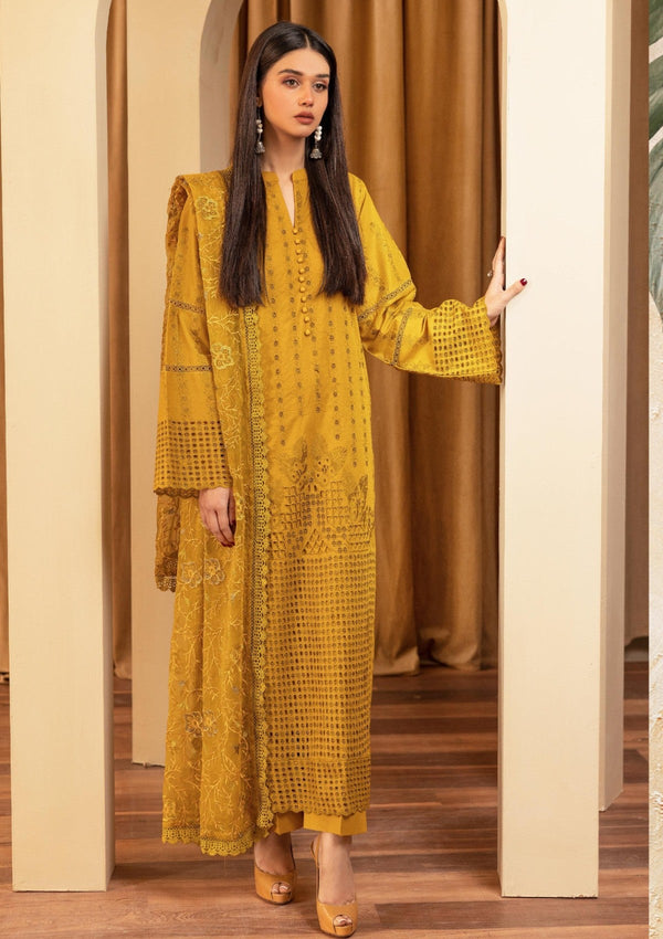 Lawn - Humdum - Elegant - Chikankari Unstitch - HEC25#05