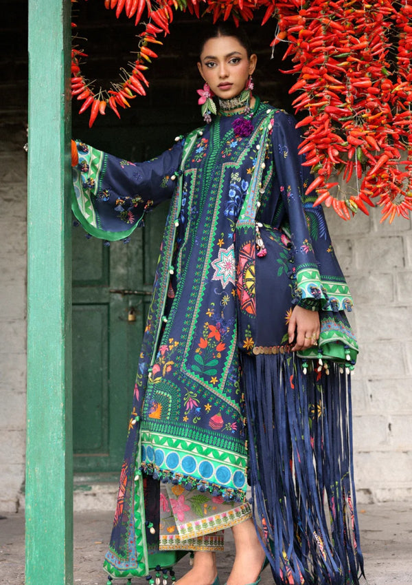 Lawn - Zaha - Unstitched Lawn 25 - AMANI (ZL25-06 B)