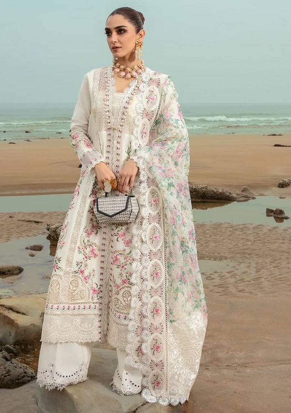 Lawn Collection - Saira Shakira - Crimson - Lawn 24 - D#4B -  Dove's Song - Cloud