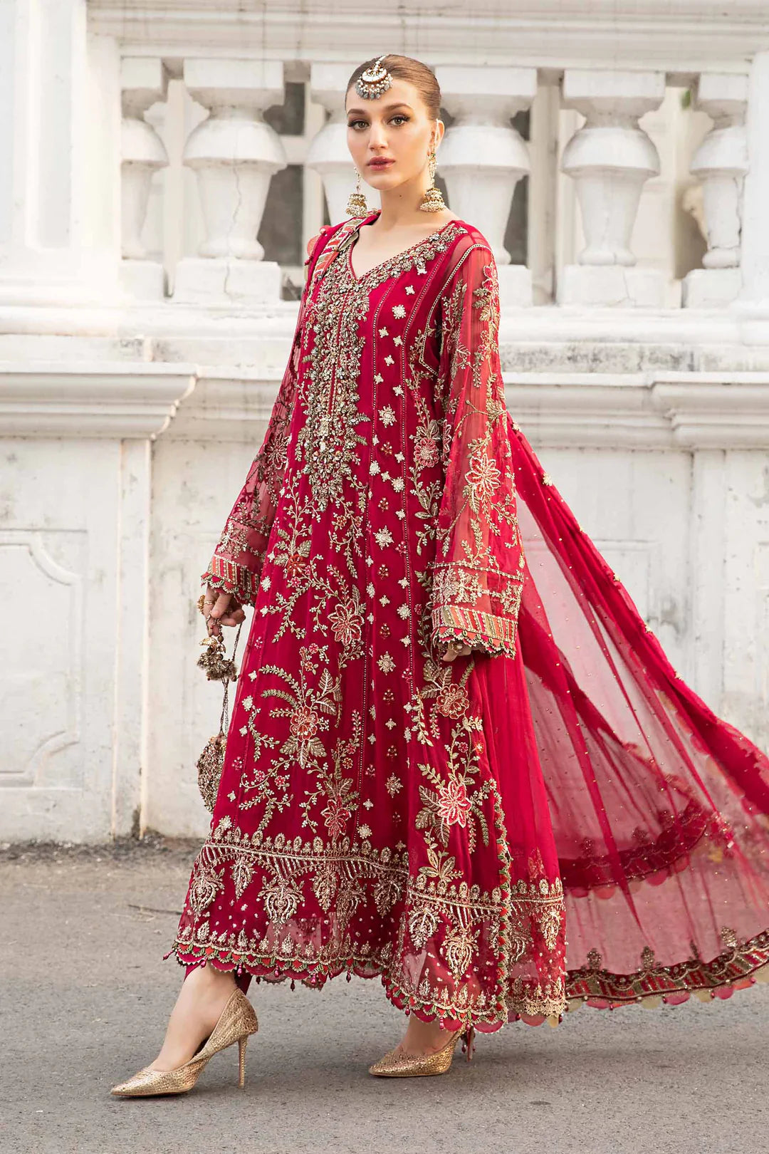 Embroidered Chiffon Suit | MPC-24-107