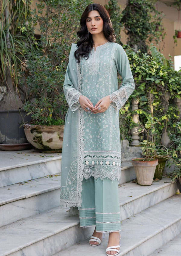 Lawn Collection - Farasha - Bahaar -FBL24#03 - AQUA PEARL