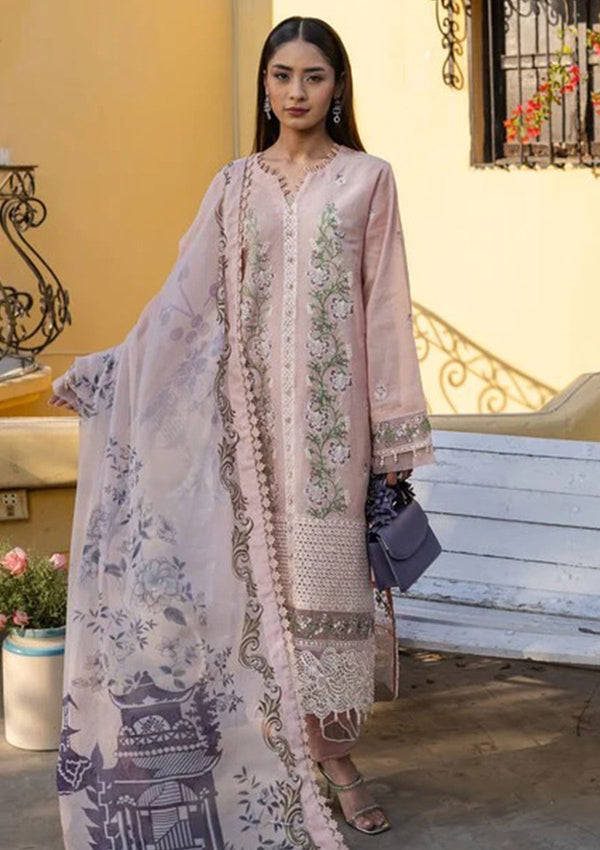 Lawn Collection - Norans -  Festive Eid - NE24#14 - PEACH PETALS