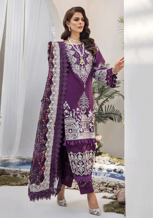 Lawn Collection - Tessa - Festive - D#6 - Violet Persona