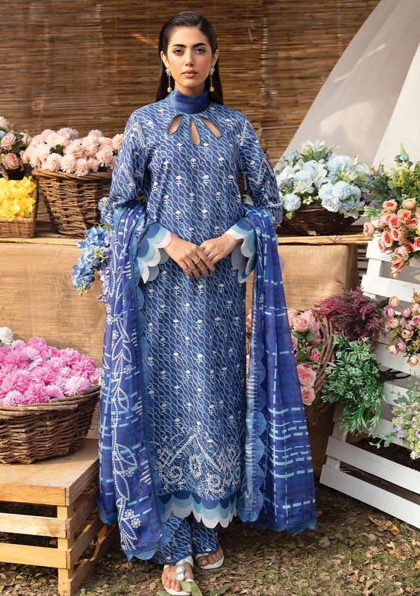 Lawn Collection - Ayzel - Summer Dream - AZL-V1-06 - Lazuli