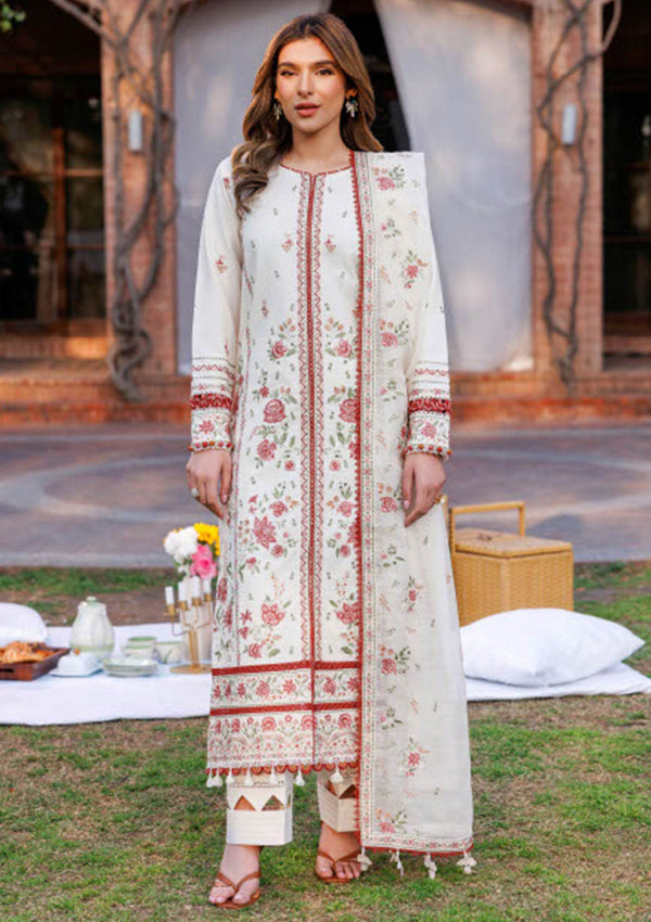 Lawn Collection - Farasha - Kaavish - FK24#06 - SURREAL WHITE