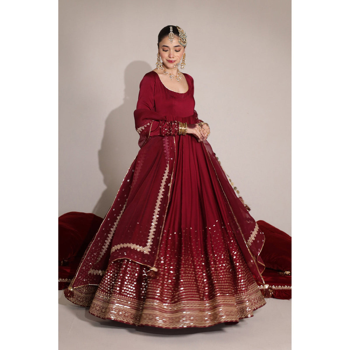 ANARI RED OUTFIT | Shahana / Muskan' 24 | DYOT (RTS)
