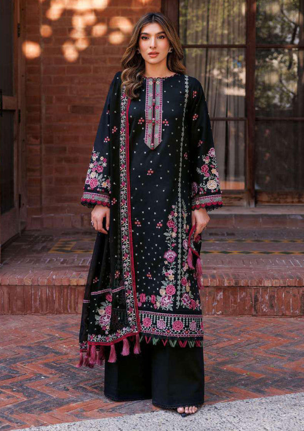 Lawn Collection - Farasha - Dastoor - FD24#02 - ORNATE NOIR