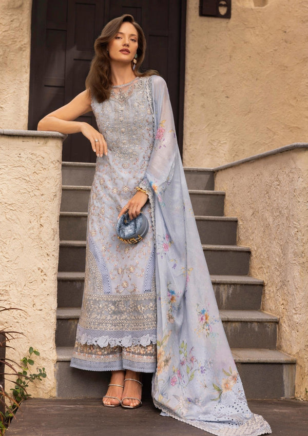Lawn - Faiza Saqlain - Zinnia Luxury 25 - Liana