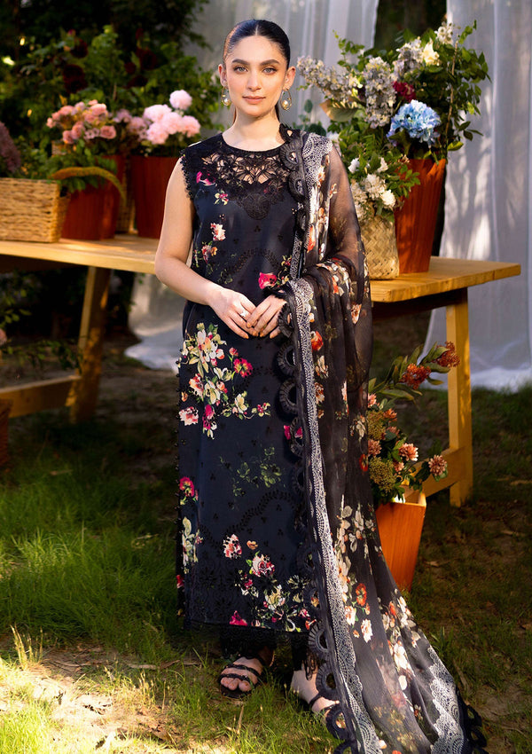 Lawn Collection - Neeshay - Summer Lines - Printkari - NP24#06 - Noir