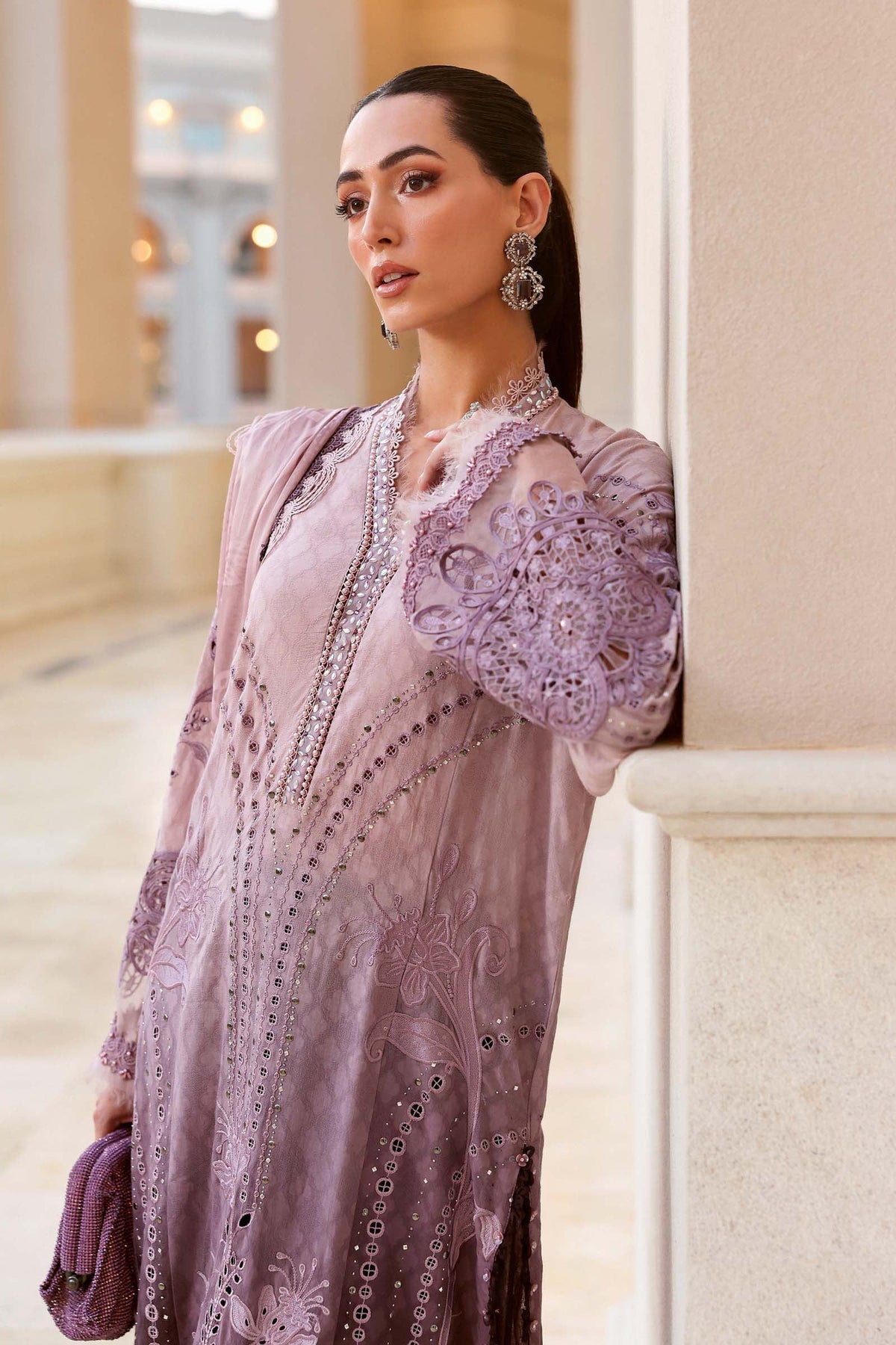 Embroidered Jacquard Lawn Suit