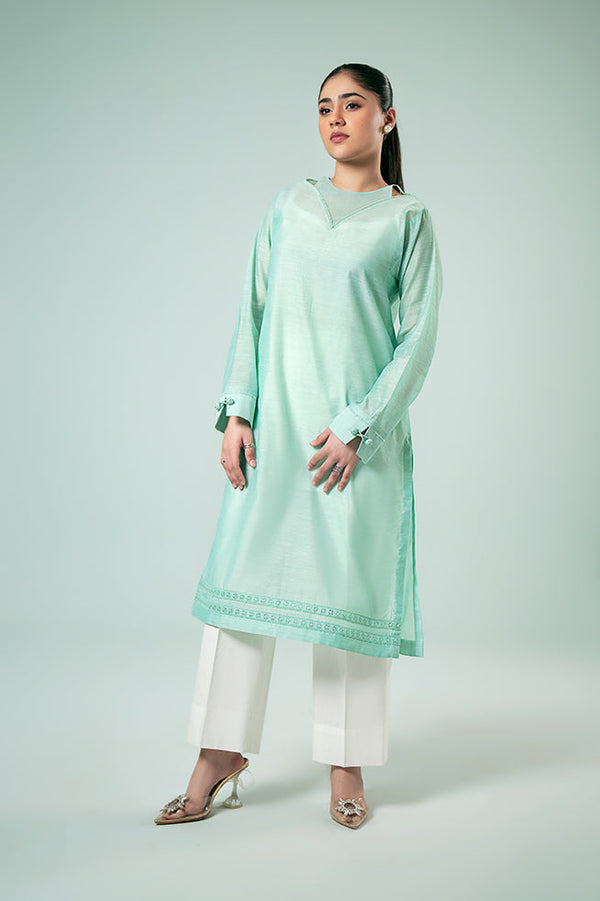 Pret Collection - Fozia Khalid - Basics Vol 3 - Dark Mint Delight