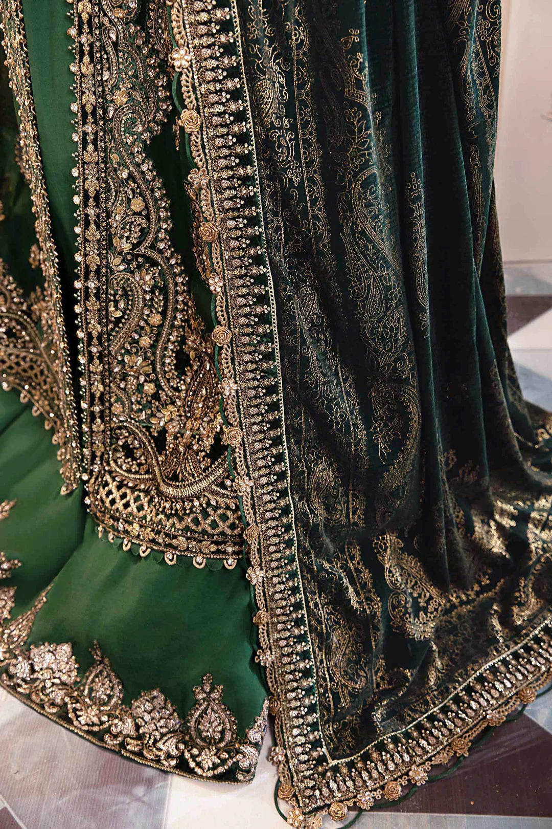 Embroidered Organza Suit | BD-2904