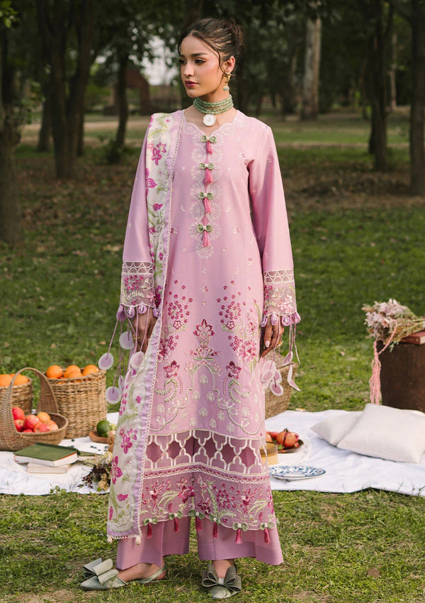 Lawn - Mahnur - Dahlia - Luxury 25 - D#02-B - Rosa