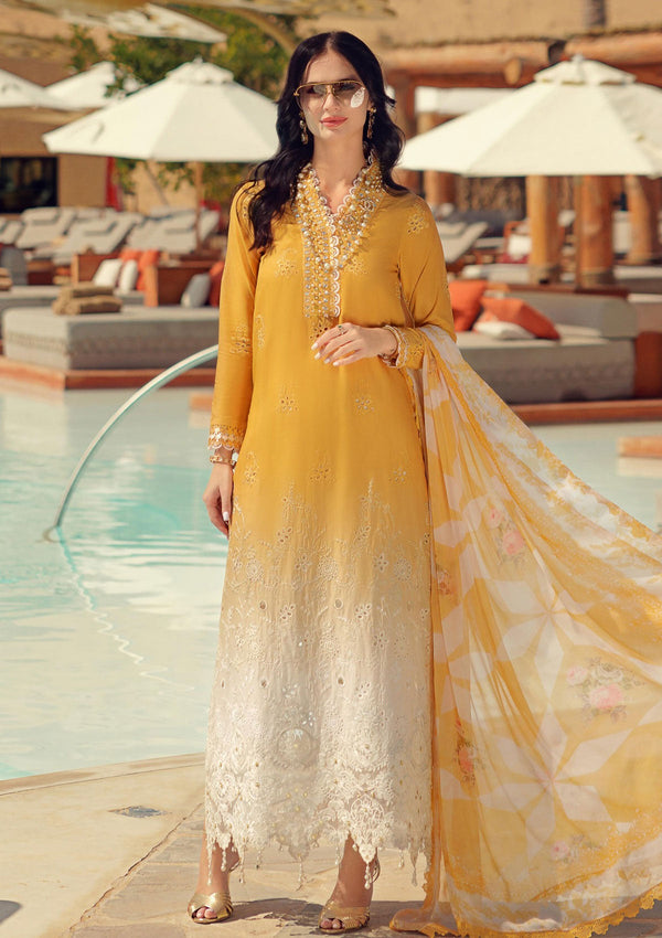 Lawn Collection - Noor by Saadia Asad - Eid Handwork Laserkari Lawn - SL24#09