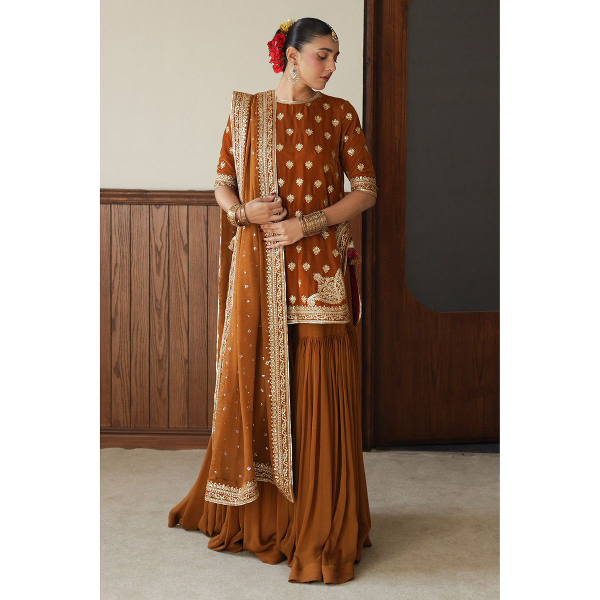 BURNT SIENNA OUTFIT | BASHAASH’25 | DYOT