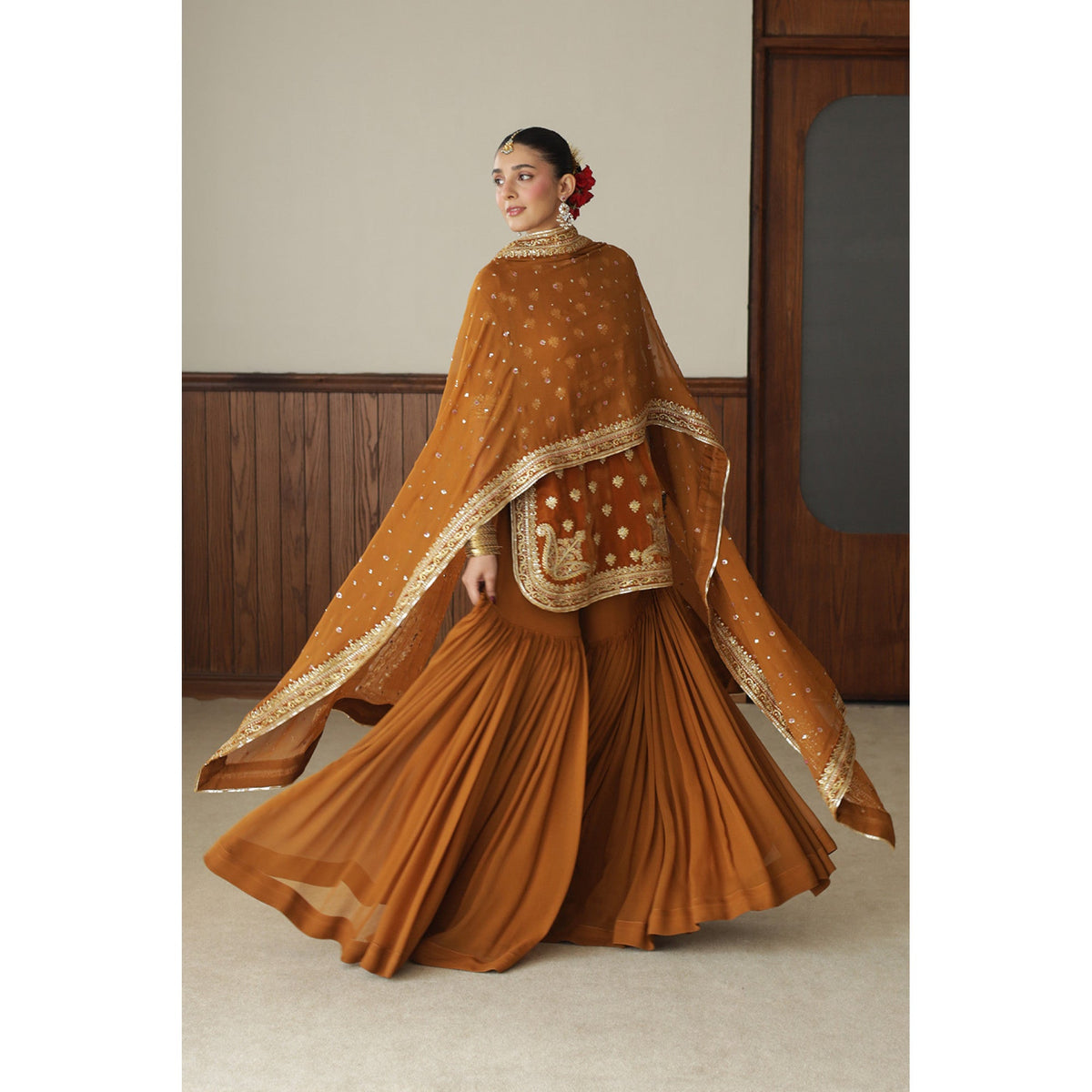 BURNT SIENNA OUTFIT | BASHAASH’25 | DYOT