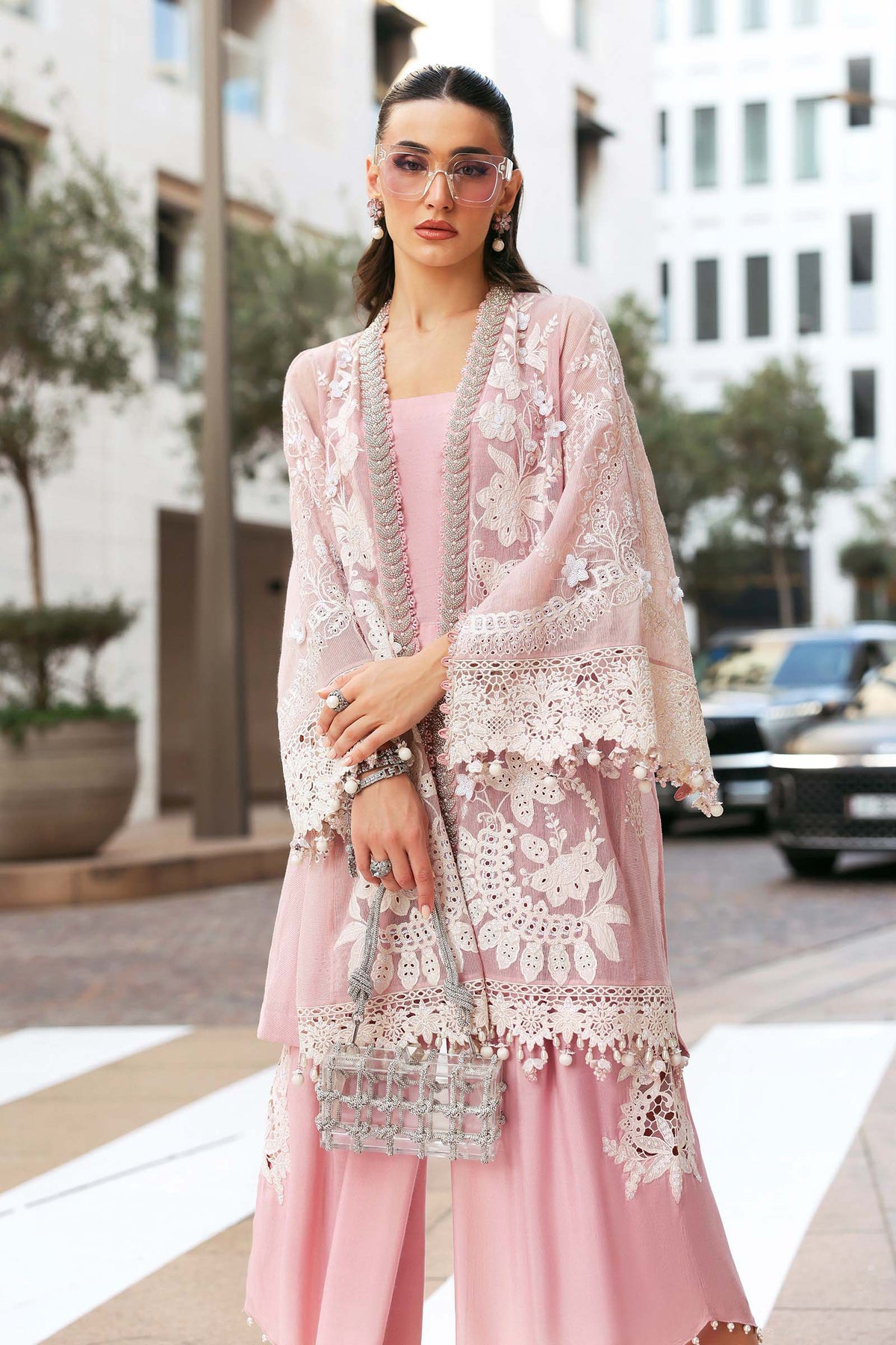 Embroidered Karandi Lawn Suit