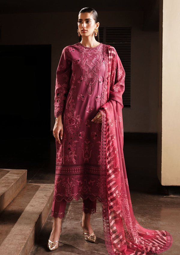 Lawn Collection - Afrozeh - Chikankari - Festive 24 - ACF#9 - Cordovan