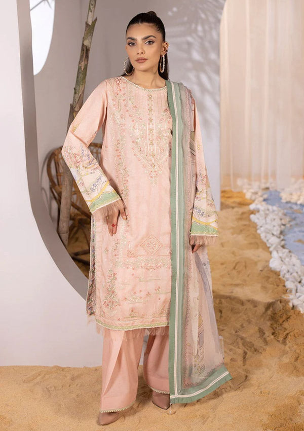 Lawn Collection - Ellena - Unstitched Embroidered - EAS-L3-06-01