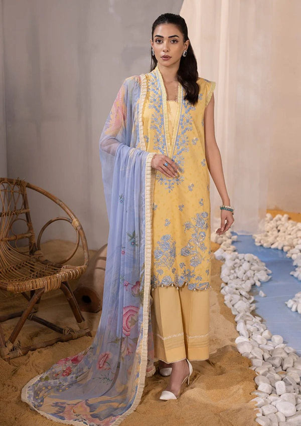 Lawn Collection - Ellena - Unstitched Embroidered - EAS-L3-06-02