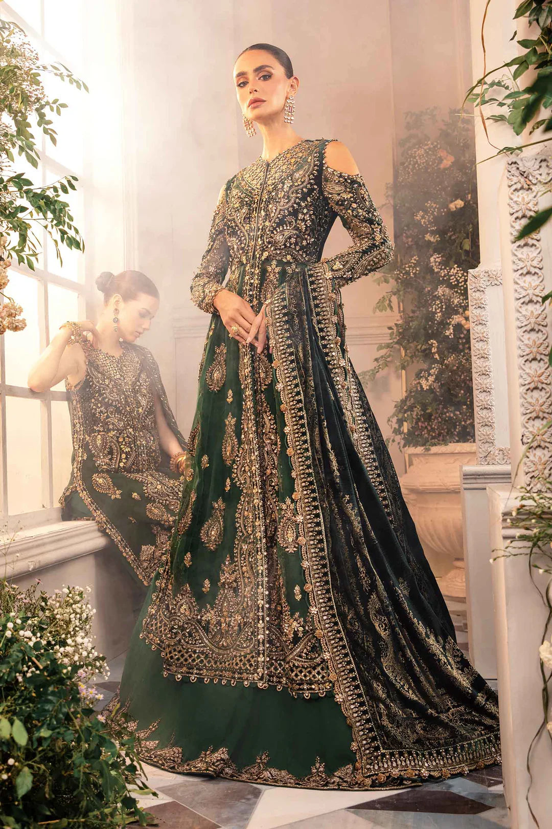 Embroidered Organza Suit | BD-2904